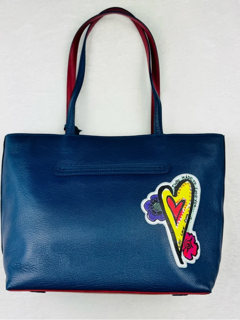 Brighton The Art of Love Tote, featuring a vibrant hand-drawn artwork.